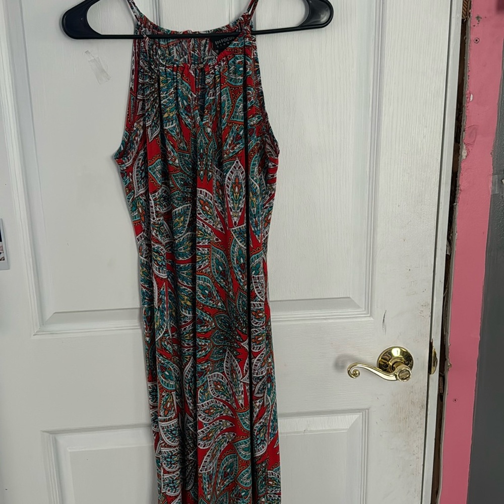 multi-color flowy dress